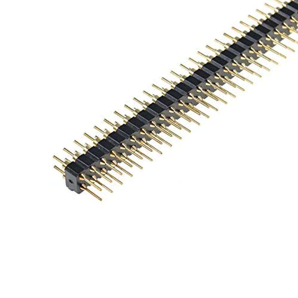 50pcs/lot 2.54mm Round Pin Header male double Row 40 Pin 2.54mm Round Pin Connector 2x40 Round Needle