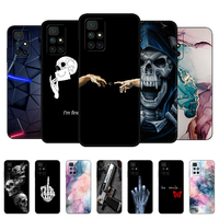 For Redmi 10 Case 6.5 inch Back Phone Cover For xiaomi Redmi 10 global 2022 bumper Silicon Soft Protective Coque black tpu case