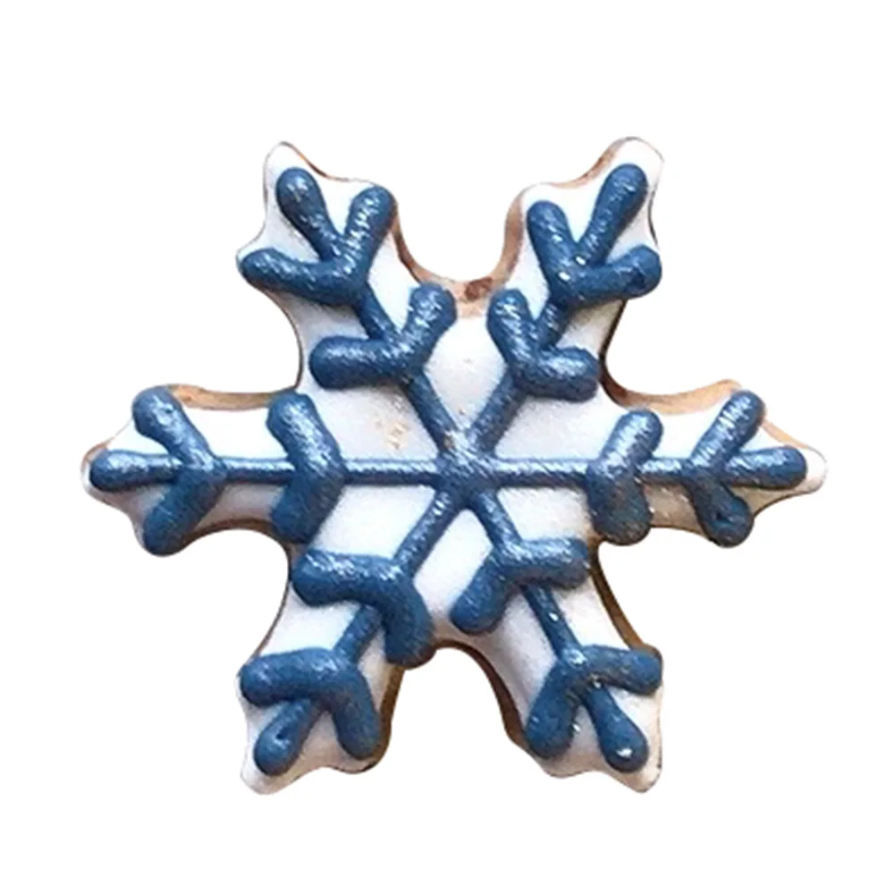 KENIAO Christmas Snowflake Cookie Cutter - 7.8 x 9 CM Winter Biscuit Fondant Pastry Bread Sandwich Mold - Stainless Steel