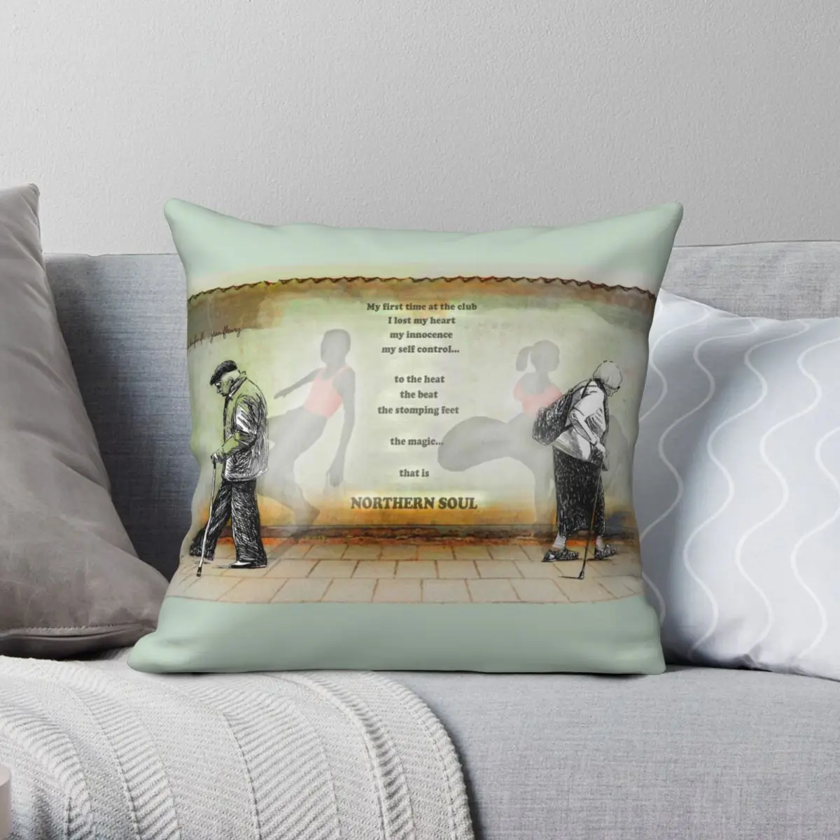 Northern Soul Roy Hamilton Square Pillowcase Polyester Linen Velvet Creative Zip Decor Pillow Case Car Cushion Cover