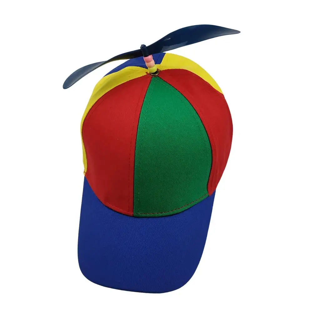 Chapeau de Clown en hélicoptère avec hélice, chapeau avec hélice détachable pour enfants adultes, tour de tête 53 - 57cm