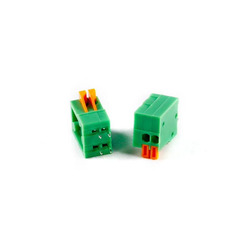 5PCS KF141V 2.54mm Pitch PCB Straight Foot Connectors 2/3/4/5/6/7/8/9/10 Pin Spring Screless Terminal Blocks Green