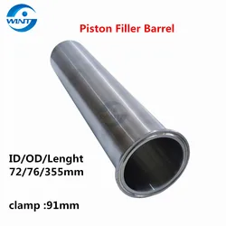 Piston Barrel SUS304 1000ml Pipe Cylinder For Pneumatic Paste and Liquid Filling Machines Accessories of Cream Filler