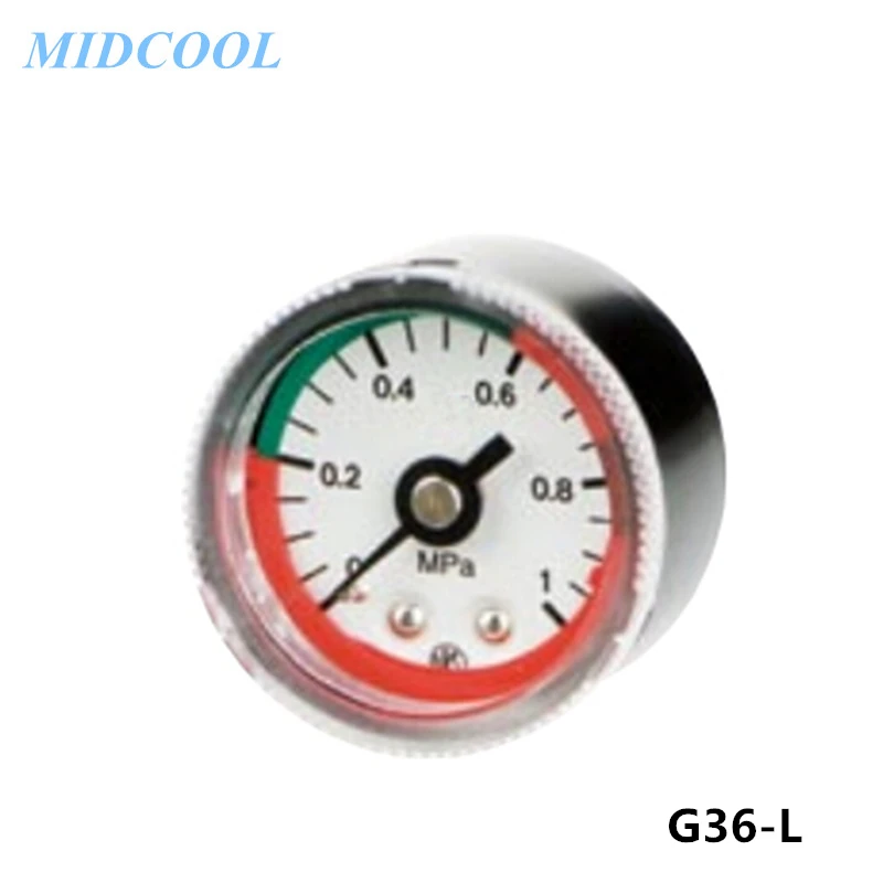 Pressure Gauge With Color Zone Limit Indicator G36-L G46-L Series G36-10-01-L G36-10-02-L G46-10-01-L G46-10-02-L