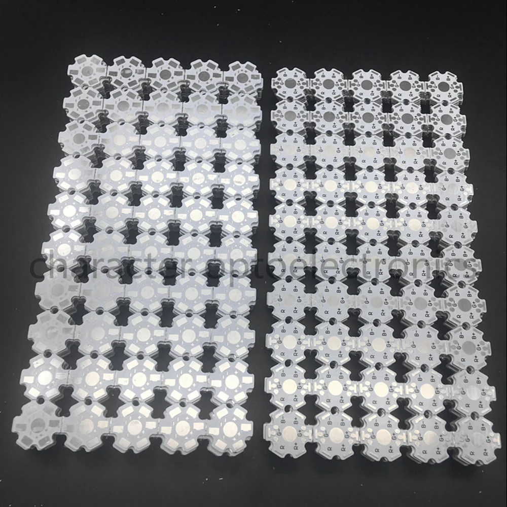 50pcs 1000PCS /lot LED PCB heat sink 20mm LED aluminium base plate high power LED beads radiator Use for 1/3/5W lamp LED chip