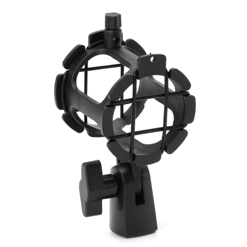 NB04 Bearable Handheld Condenser Microphone Shock Mount Clip Mic Holder Stand