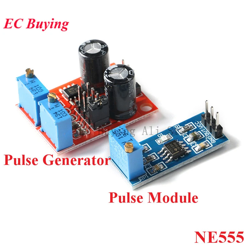 5Pcs/1pc NE555 Pulse Frequency Duty Cycle Adjustable Module Square/Rectangular Wave Signal Generator 5V-12V Stepper Motor Driver