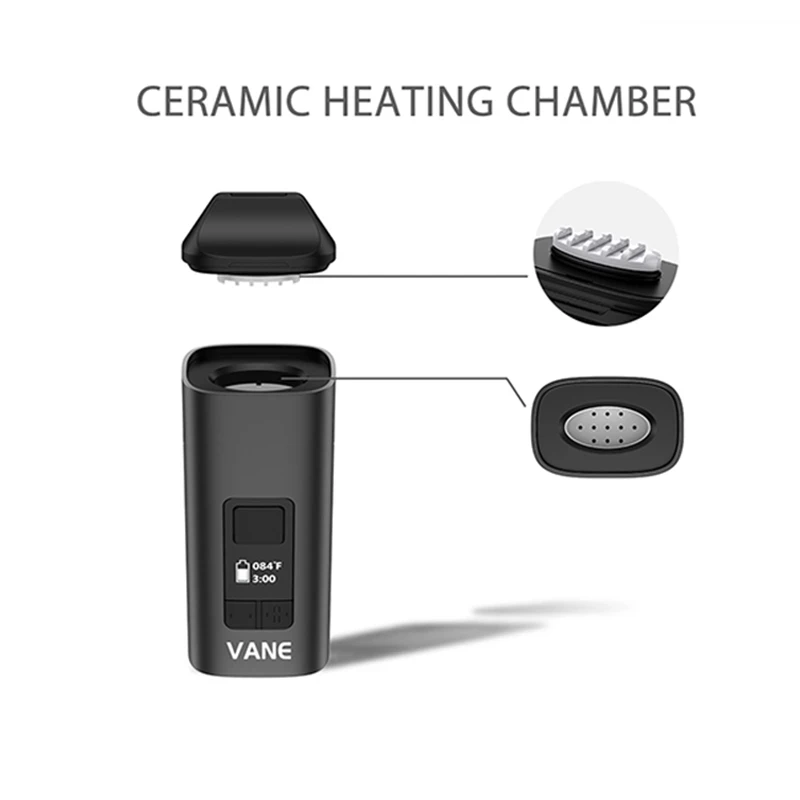 الأصلي Yocan ريشة طقم مبخر الأعشاب الجافة مع بطارية 1100mAh السيراميك لفائف غرفة التدفئة OLED ضرب العشبية 5G قلم Vape العشبية