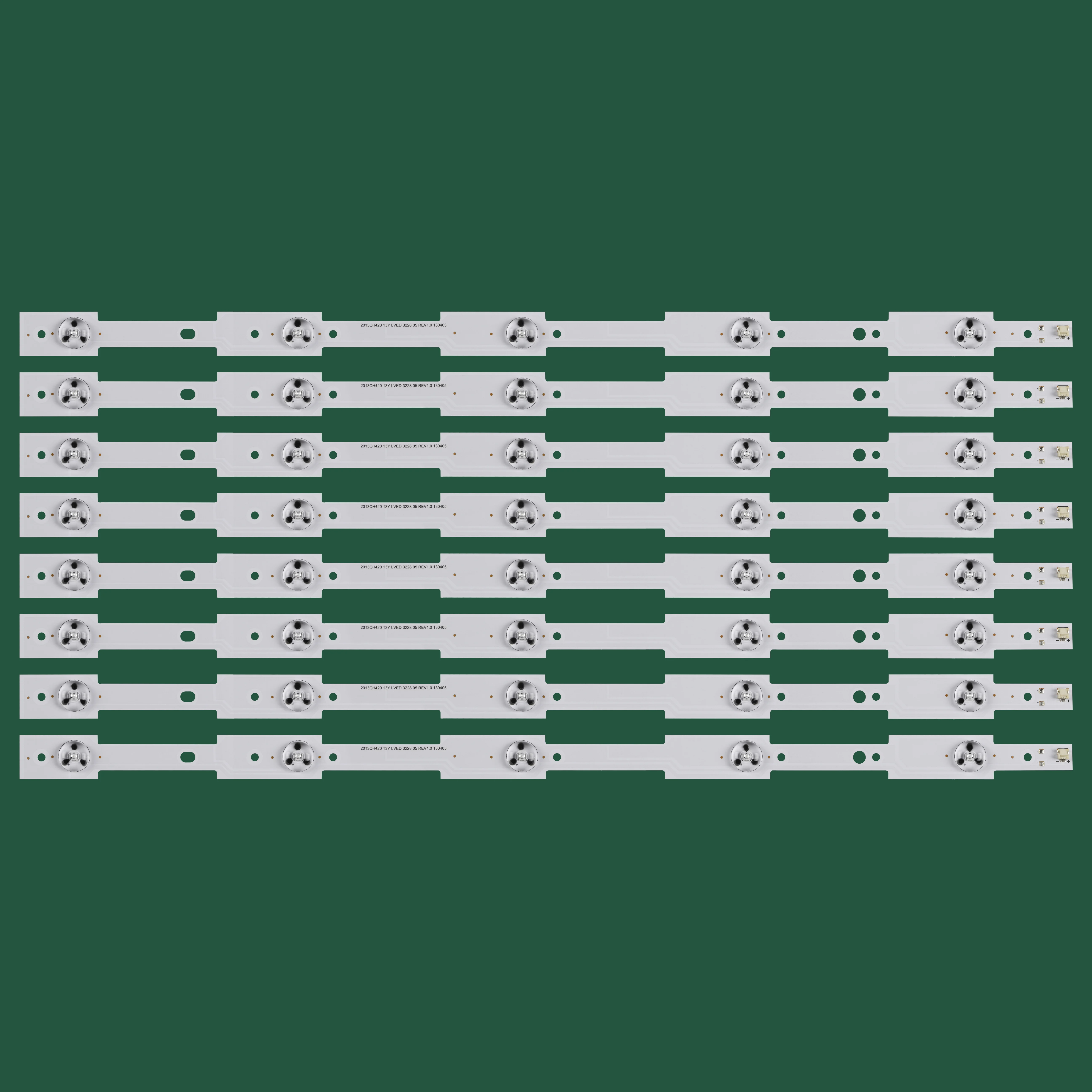 

New 8PCS 5LEDs 470mm LED Backlight Strip for LE42C32 LE42C33 2013CH420 13Y LVED 3228 05 REV1.0 130405