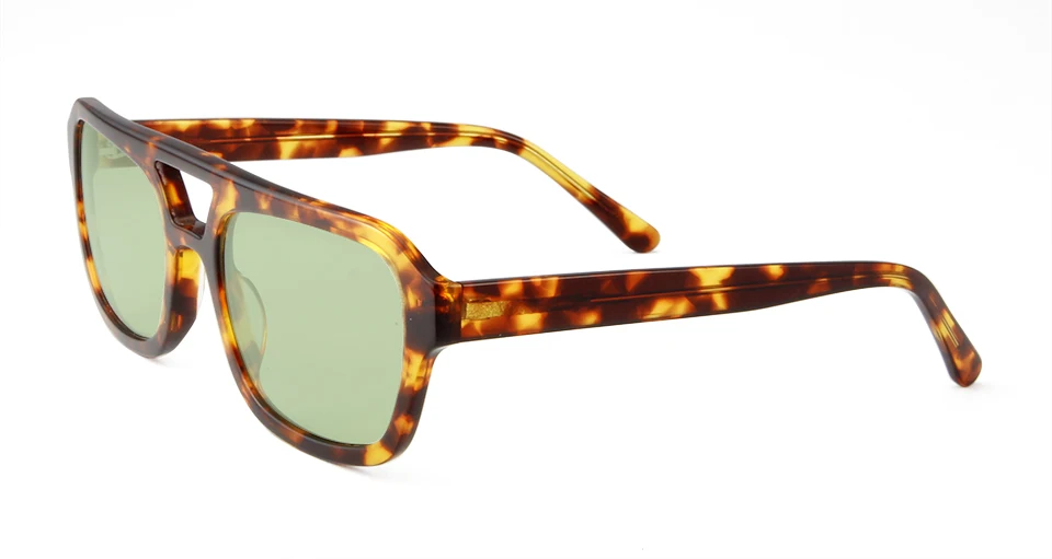 VE Designer Quadratische Sonnenbrille für Damen, Hochwertige Weiße Acetat-Sonnenbrille für Herren, Doppelbrücken-Design, Große Gläser, Oculos – Detail 9
