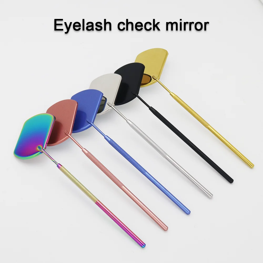 GLAMLASH Dental Mouth Mirror Multifunction Checking Mirror Eyelash Extension Beauty Makeup Portable Stainless Steel Lashes Tools