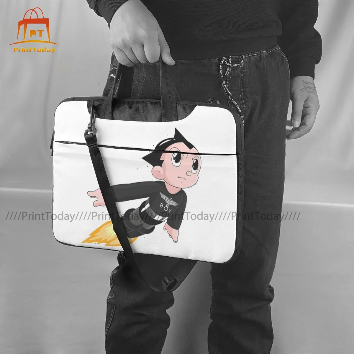 Imagem -06 - Astroboy Bolsa para Portátil Case Moda Bicicleta Computador Bolsa Mensageiro à Prova de Choque Portátil Bolsa