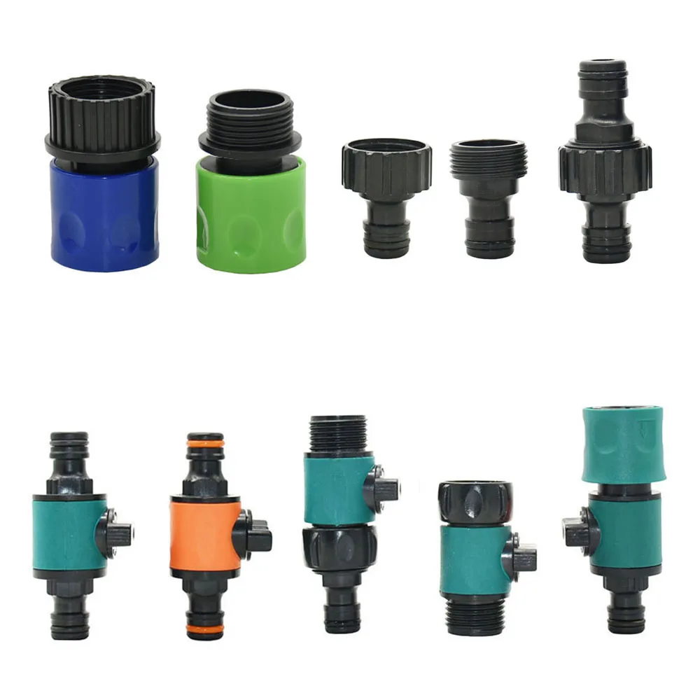 Quick Connector Nipple EURO USA 3/4 Inch Male Threaded Hose Pipe Adapter For Garden Tubing Drip Irrigation Watering System