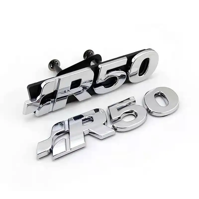 Plastic Material Chrome color LOGO R50 Touarey MK1 Trunk badge emblem