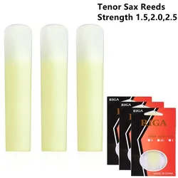 3-Pack Tenor Alto Soprano Sax Resin Reeds Strength 1.5 2.0 2.5 Saxophone Musical Instrument Accessories For Beginners Smooth