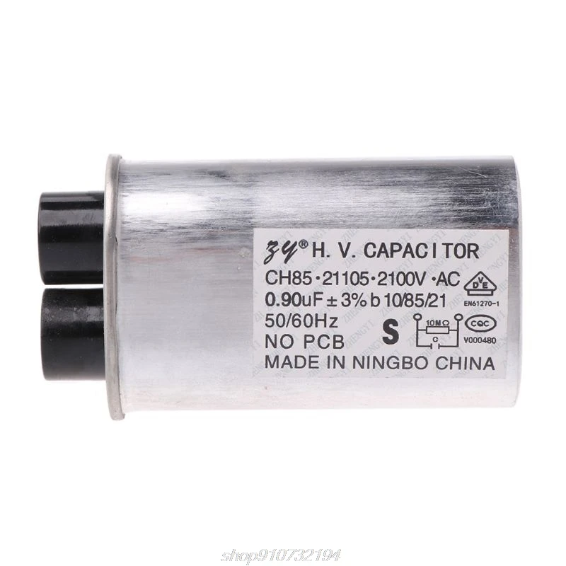 AC 2100VเตาอบไมโครเวฟHV Capacitor 0.90μF Universal N06 20 Dropshipping