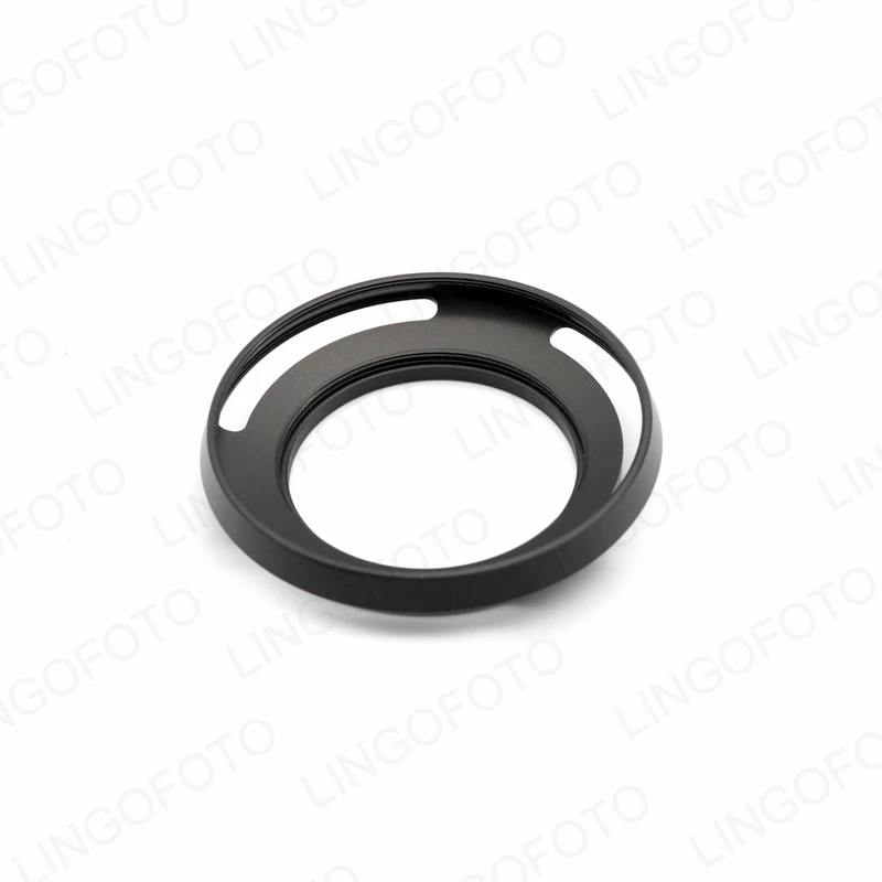 Metal Vented Lens Hood Lens Shade thin wide angle Screw in Universal 49/52/55/58/62/67/72/77 mm support filter cap