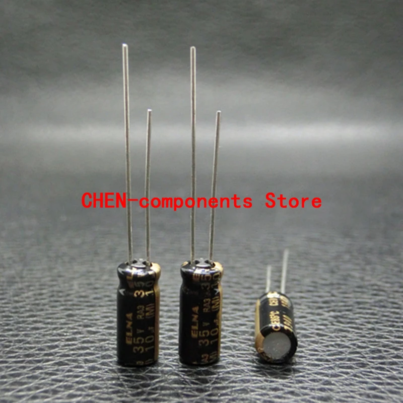 

10PCS Original ELNA RA3 35V10UF P2MM 5X11MM Audio fever electrolytic capacitor 10uF/35v 85 degrees 10UF 35V