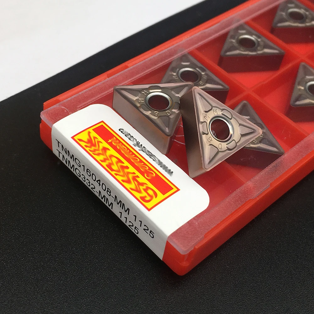 10PCS TNMG160408 มม.1125 ภายนอกเครื่องมือคาร์ไบด์แทรกตัดเครื่องกลึง CNC เครื่องมือเครื่องกลึงโลหะสแตนเลสสตีลคาร์ไบด์เคล็ดลับ