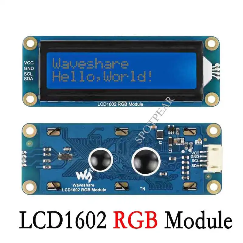 LCD1602 Display Modul I2C Bus Bildschirm LCD RGB Hintergrundbeleuchtung für Arduino Raspberry Pi Pico STM32