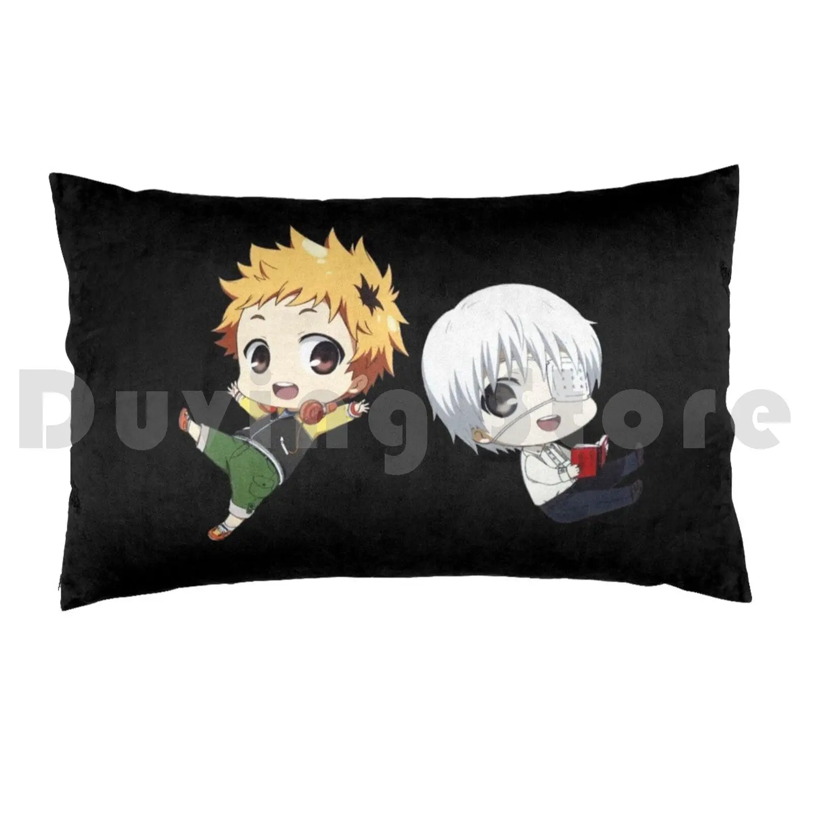 Pillow Case K01 Hat Chibi Cute Kawaii Boy Eyepatch Happy