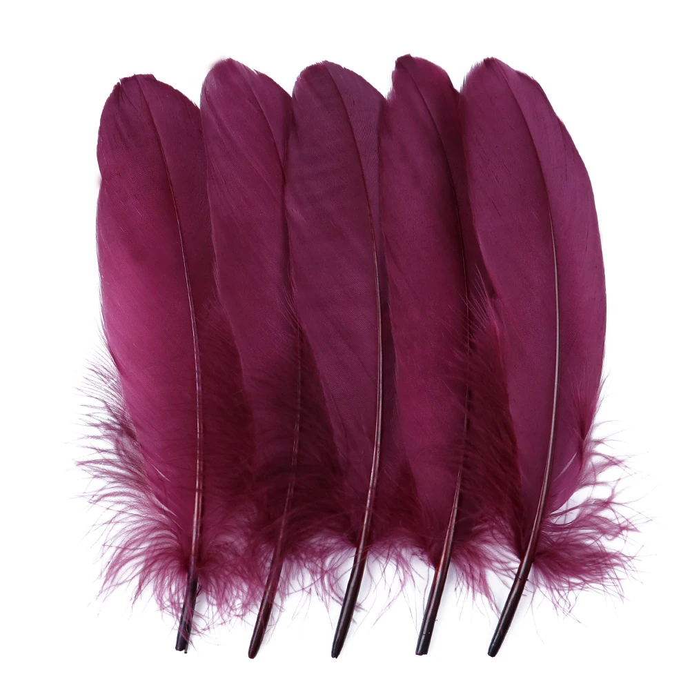 10/50/100pcs Natural Goose feathers Dyed various feather for crafts wedding jewelry party accessories 15-20cm/6-8 inch