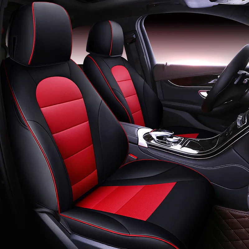 Custom Automobiles Cowhide leather Car seat cover For Mercedes Benz ML GLA GLK GLE S E G Class Sedan accessories car styling