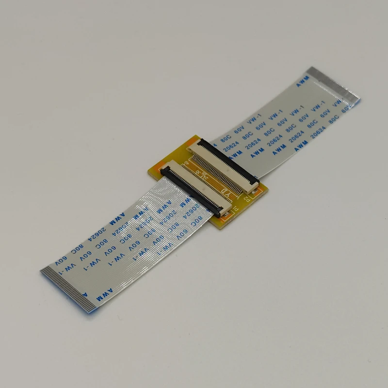 1pcs FFC FPC Extension PCB Pitch 0.5 mm Socket + 2pcs 0.5mm Pitch 50/100/200mm Length FFC Cable 6 8 10 12 30 40 50P Type A