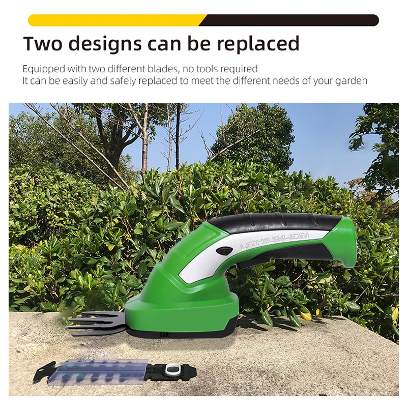 Cordless Grass Shear lectric Hedge Trimmer 2 in 1 Rechargeable Grass cutting machine Battery Garden Tool Lawn Mower