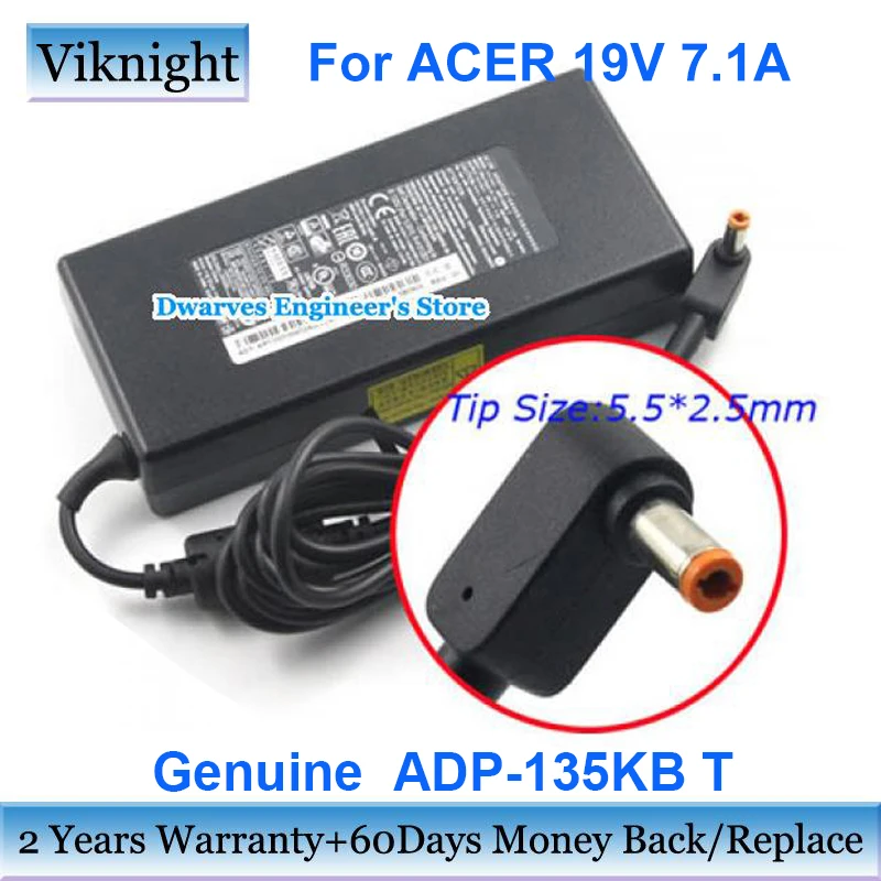 Genuine ADP-135KB T PA-1131-08 PA-1131-07 AC Adapter Power Supply For Acer VN7-791 VN7-791G-7607 PA-1131-05 Laptop Charger