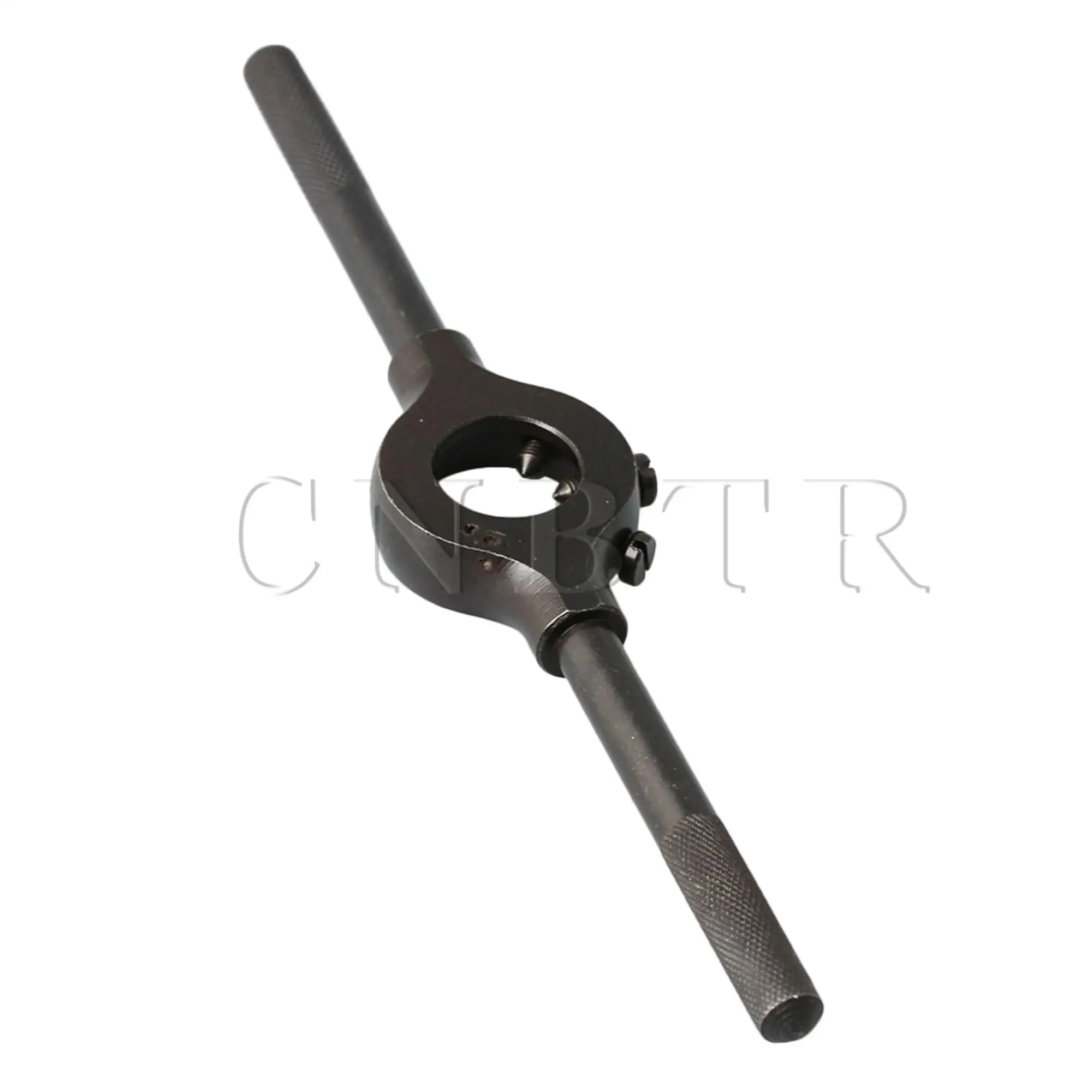 CNBTR Black Color 3.7CM Diameter #25.4 Round Dia Handle Stock Holder Thread Tap Wrench Bar Tools