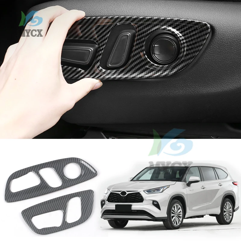 

For Toyota Kluger Highlander XU70 Refit 2022 2021 Seat adjuster trim frame Seat knob cover interior car accessories