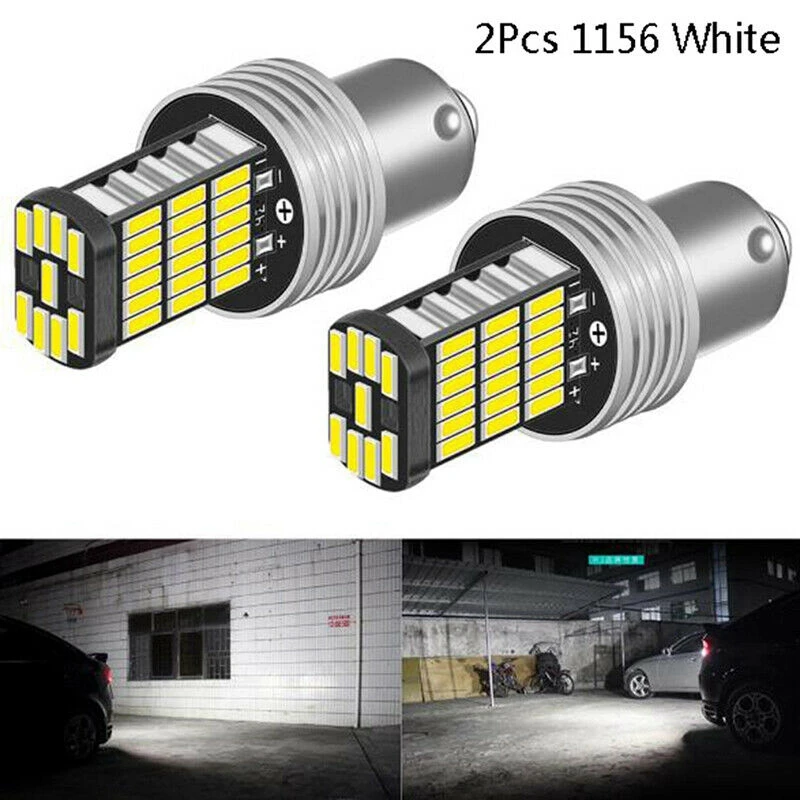 2X 1156LED Canbus 15 SMD BA15S P21W High Power White 6000K Car Brake Tail Light