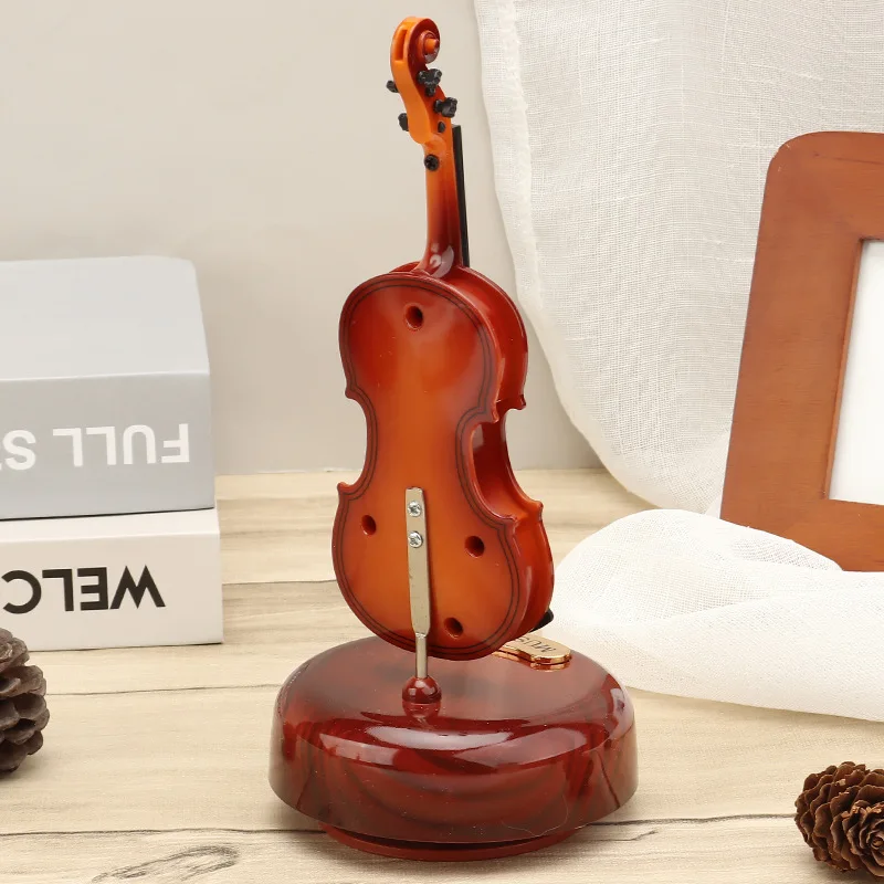 music decoration octave Box Retro musical instrument music box rotary pronunciation friend birthday personalized custom gift