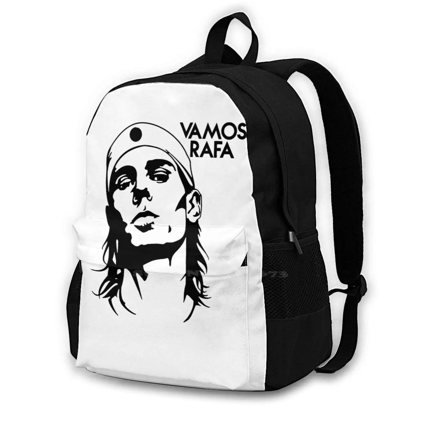 Rafa Bulls Champion Essential School Bag Big Capacity Backpack Laptop 15 Inch Vamos Rafa Rafa Nadal Rf Perfect Black