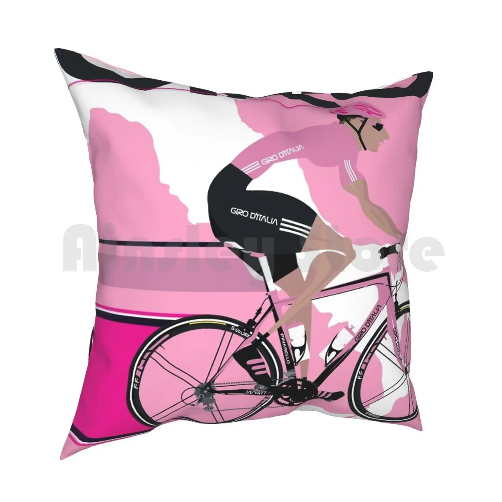 D'Italia Pillow Case Printed Home Soft DIY Pillow cover France Tour De City Bike Bikes Cycle Cycling Bicycle Bicycles Fixie