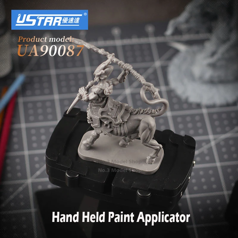 Ustar Hand Held Paint Applicator For Gundam Soldier Miniature Model Chess Pieces Making Hobby DIY Tool