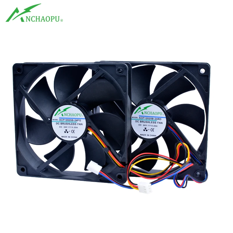 ACP12025B 12cm 120mm fan 120x120x25mm DC24V 0.20A Speed monitoring Functional cooling fan for inverter power supply