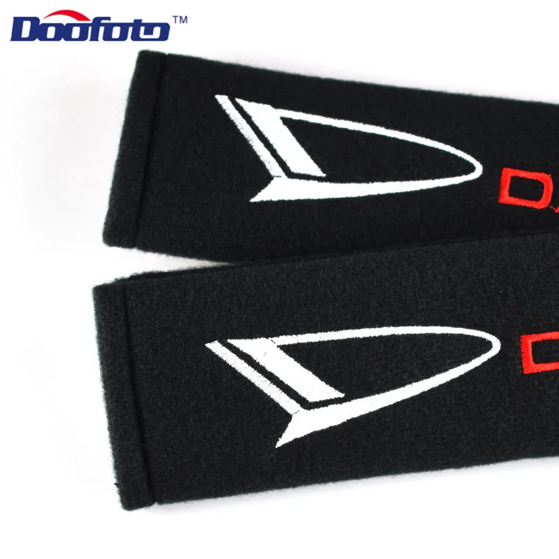 Doofoto Car Seat Belt Cover Shoulder Protective Pad For Daihatsu Terios Sirion Mira Materia Rocky YRV Feroza Charade Accessories