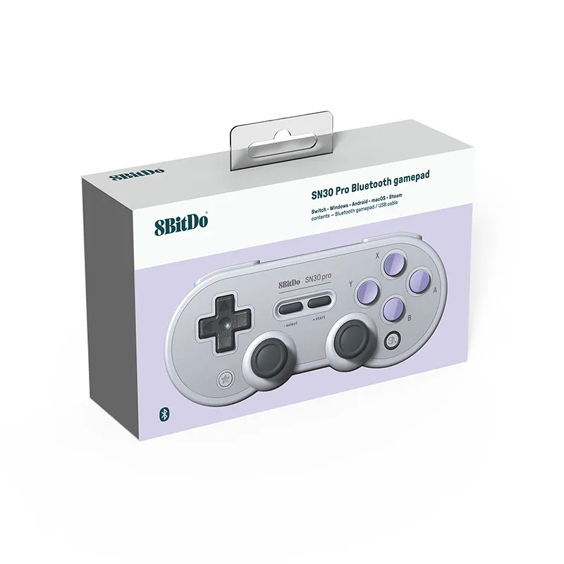 8Bitdo-Manette de jeu SN30 Pro avec hall pour Nintendo Switch, contrôleur Bluetooth sans fil, manette pour NS OLED, contrôleur Android MacOS