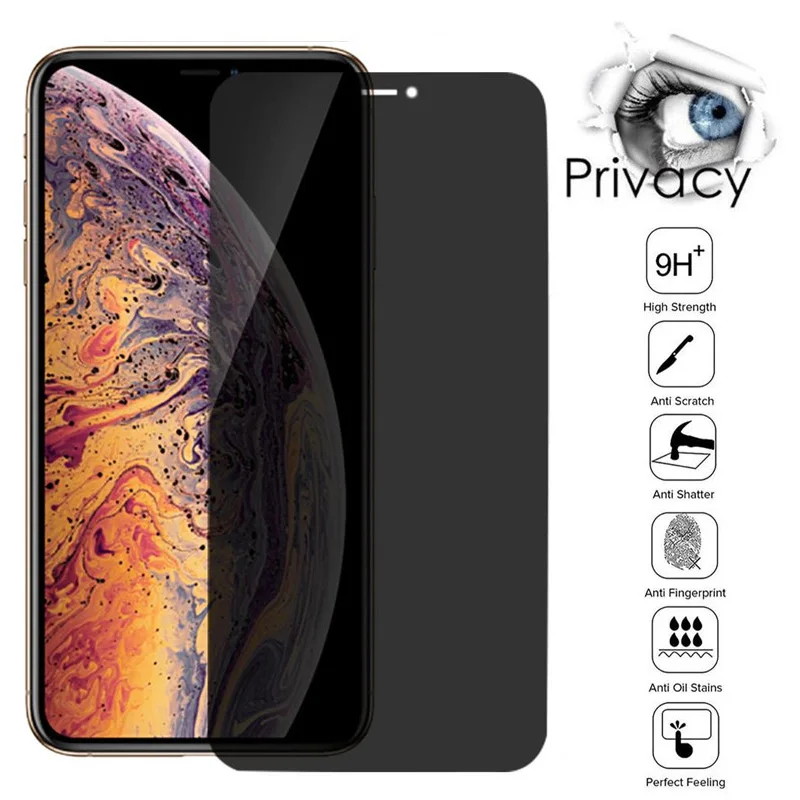 Magtim Anti-Spy Screen Protector For iPhone 14 13 12 11 16Pro Max Tempered Glass For iPhone XS MAX XR 7 8 15 PLUS 13mini Privacy