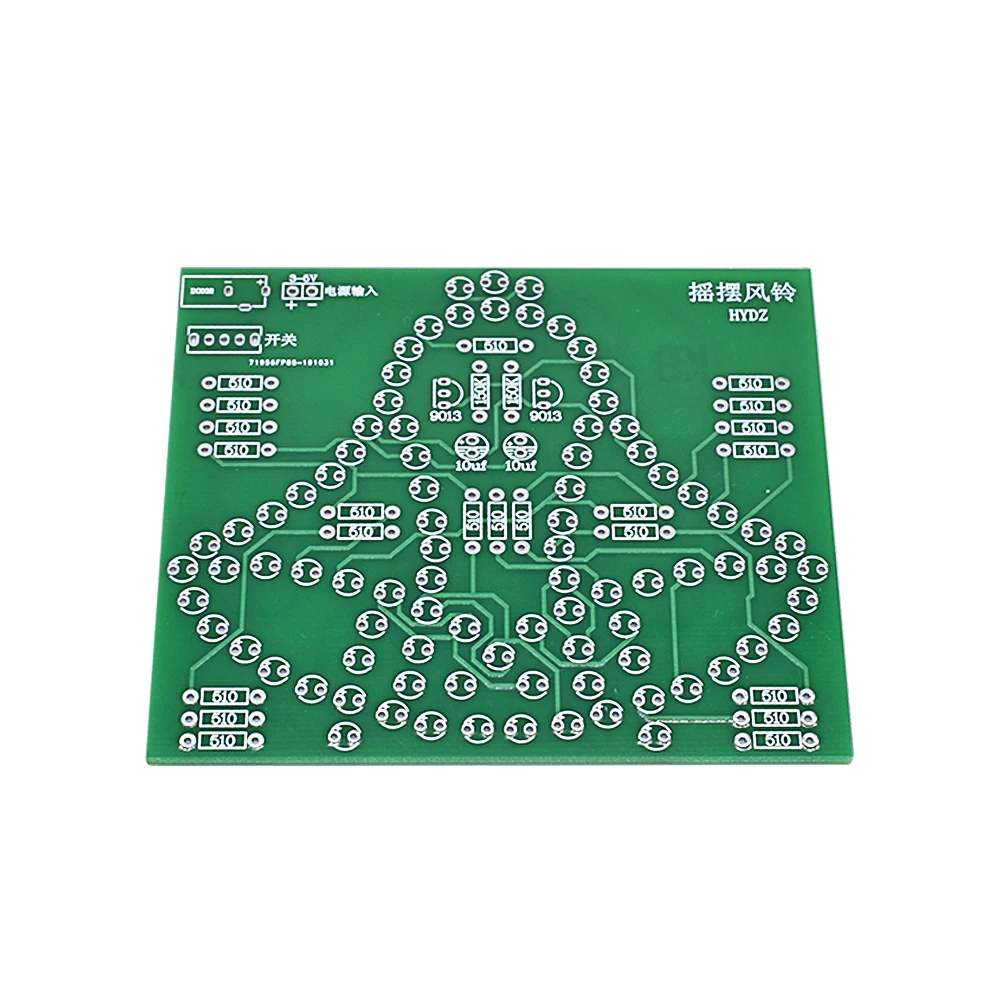 Imagem -04 - Balanço de Laboratório Sinos Wobbly Windbell Divertido Kit Faça Você Mesmo Eletrônico Torcer 95 Leds Vento Sino 5v 9v