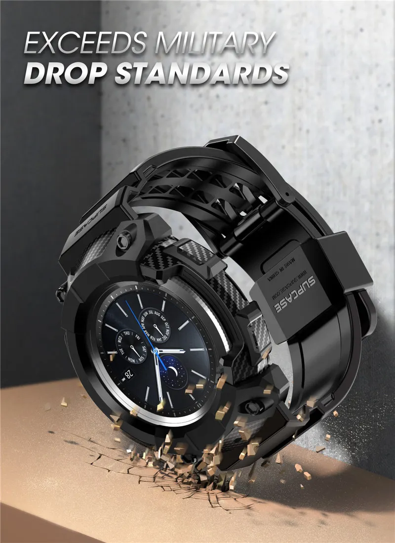 For Samsung Galaxy Watch 3 Case 45mm (2020) SUPCASE UB Pro Rugged Protective Cover with Strap Bands For Samsung Galaxy Watch 3