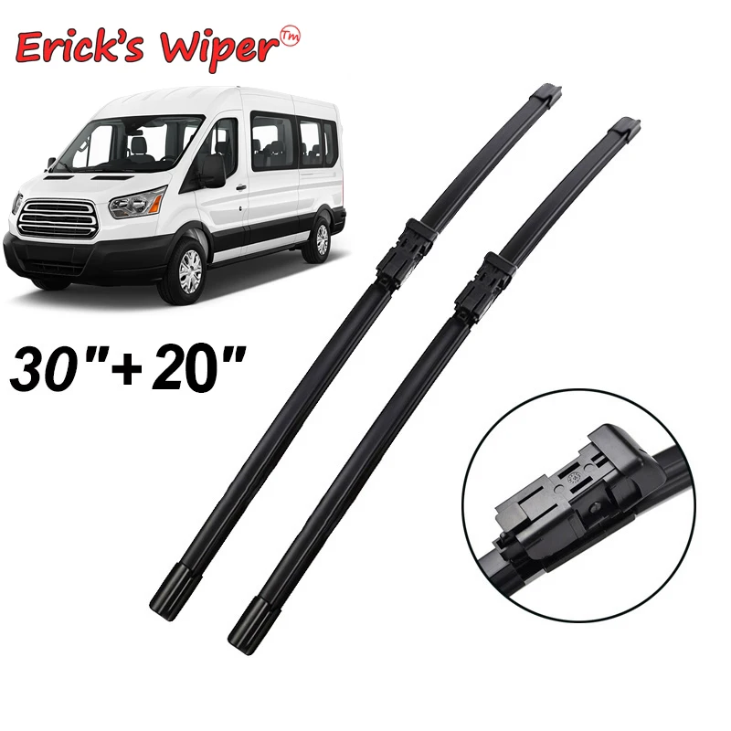 Erick\'s Wiper LHD Front Wiper Blades For Ford Transit L2H2 2014 - 2019 Windshield Windscreen Window Car Rain Brushes 30\