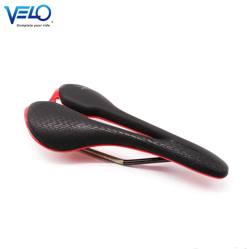 Velo-VL-1776 Bike Saddle for Racing, Ti-Alloy Gel Bicycle Saddle, Lightweight Road Bike Seat, Comfort, Ergonomic