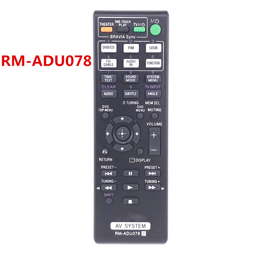 

RM-ADU078 New Replacement For Sony Audio/Video Receiver Remote Control DAVDZ170 DAVDZ175 HBDDZ171 DAVDZ171 HBDDZ170 HBDDZ175