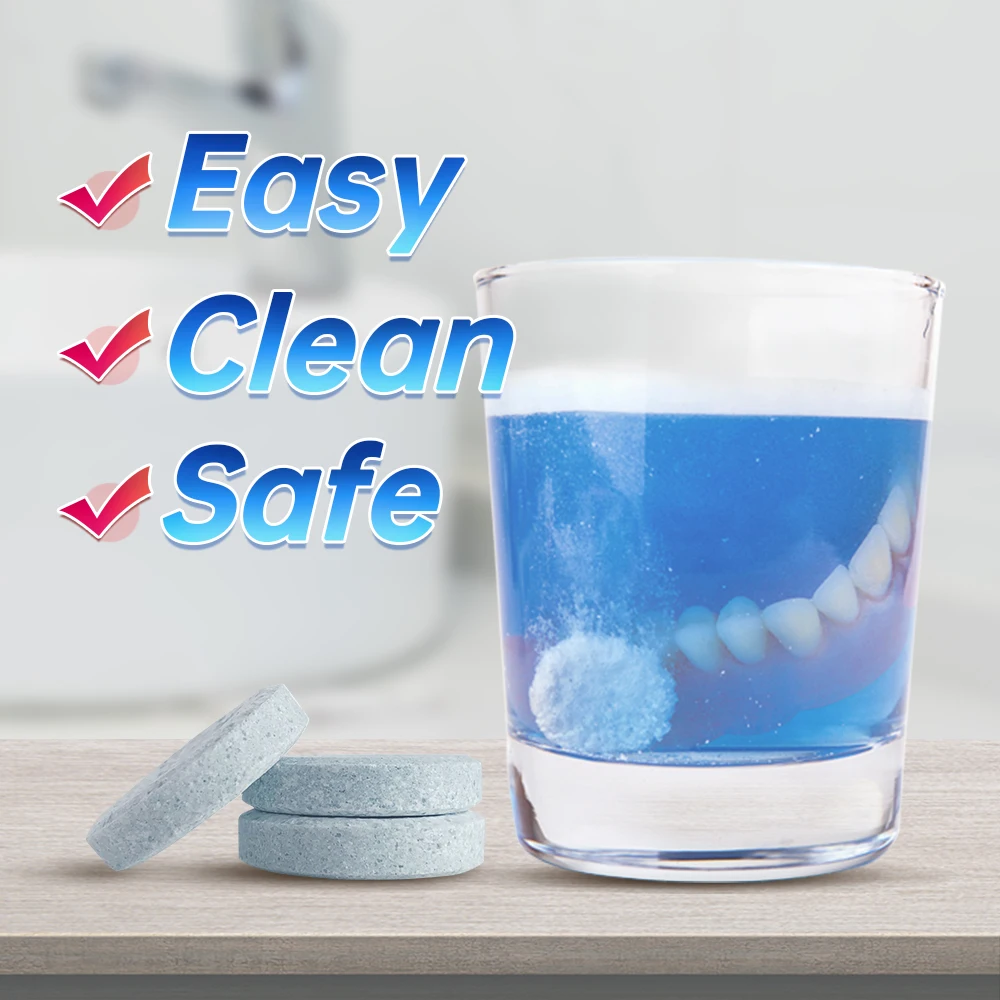 Y-Kelin Denture Cleansing Tablets 192 Tabs  Cleansers  Sterilize And Remove Plaque