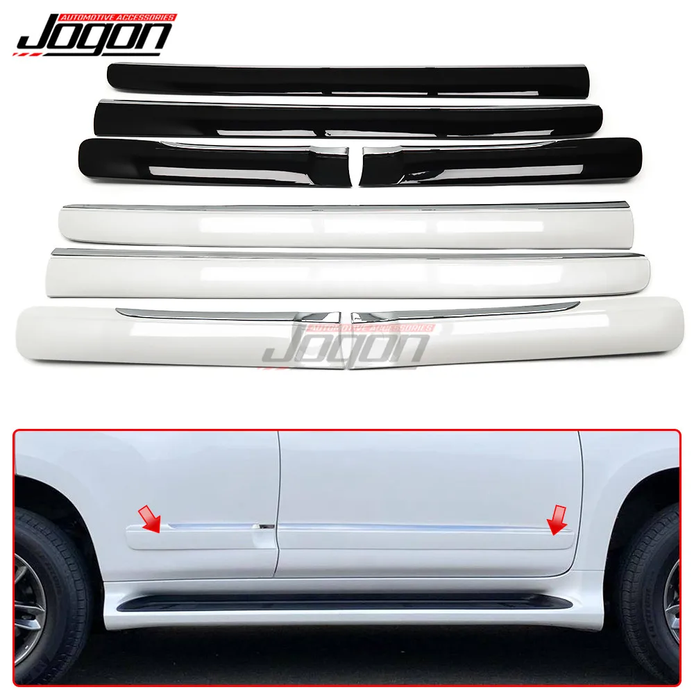 4Pcs Car Styling  ABS Chrome Car Side Door Body Protector Molding Cover Trim For Lexus GX460 2010-2020 Car Exterior Accessories