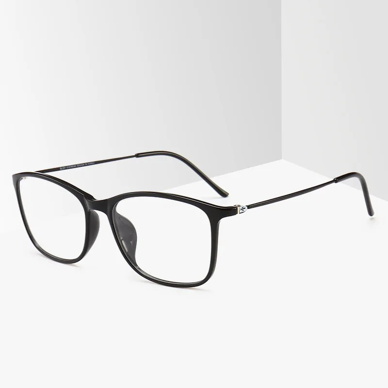 BCLEAR Fashion TR90 Glasses Frame Men or Women Ultralight Unisex Square Plain Glass Eyeglasses Male Optical Frame Eyewear Hot