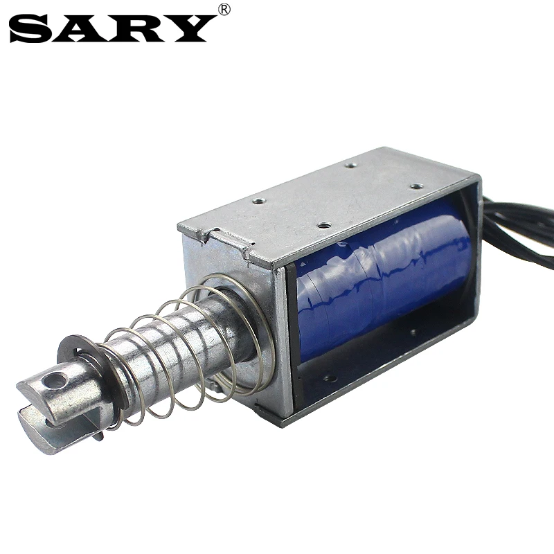 DC12V Electromagnet strong push-pull solenoid Electromagnet long stroke 25mm small electromagnetic telescopic rod